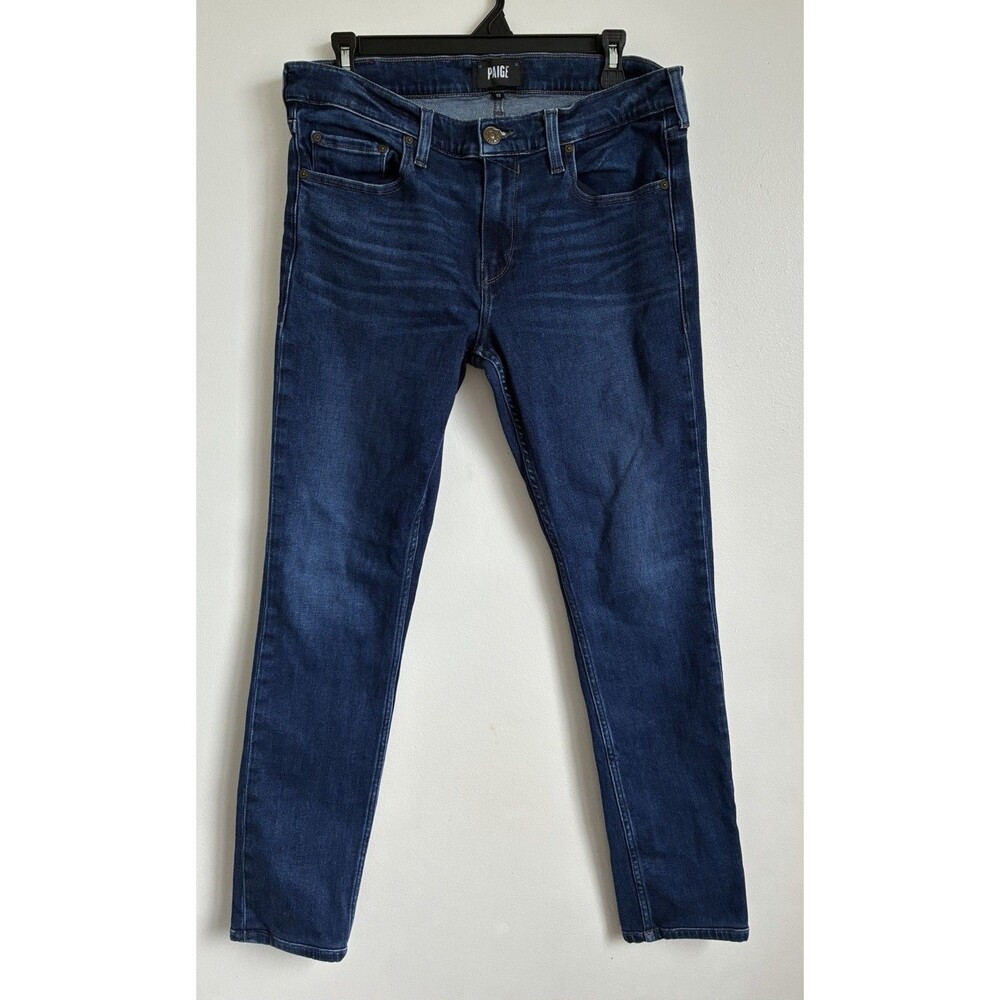 PAIGE Women’s Dark Wash Skinny Jeans Size 33 Stretch Denim